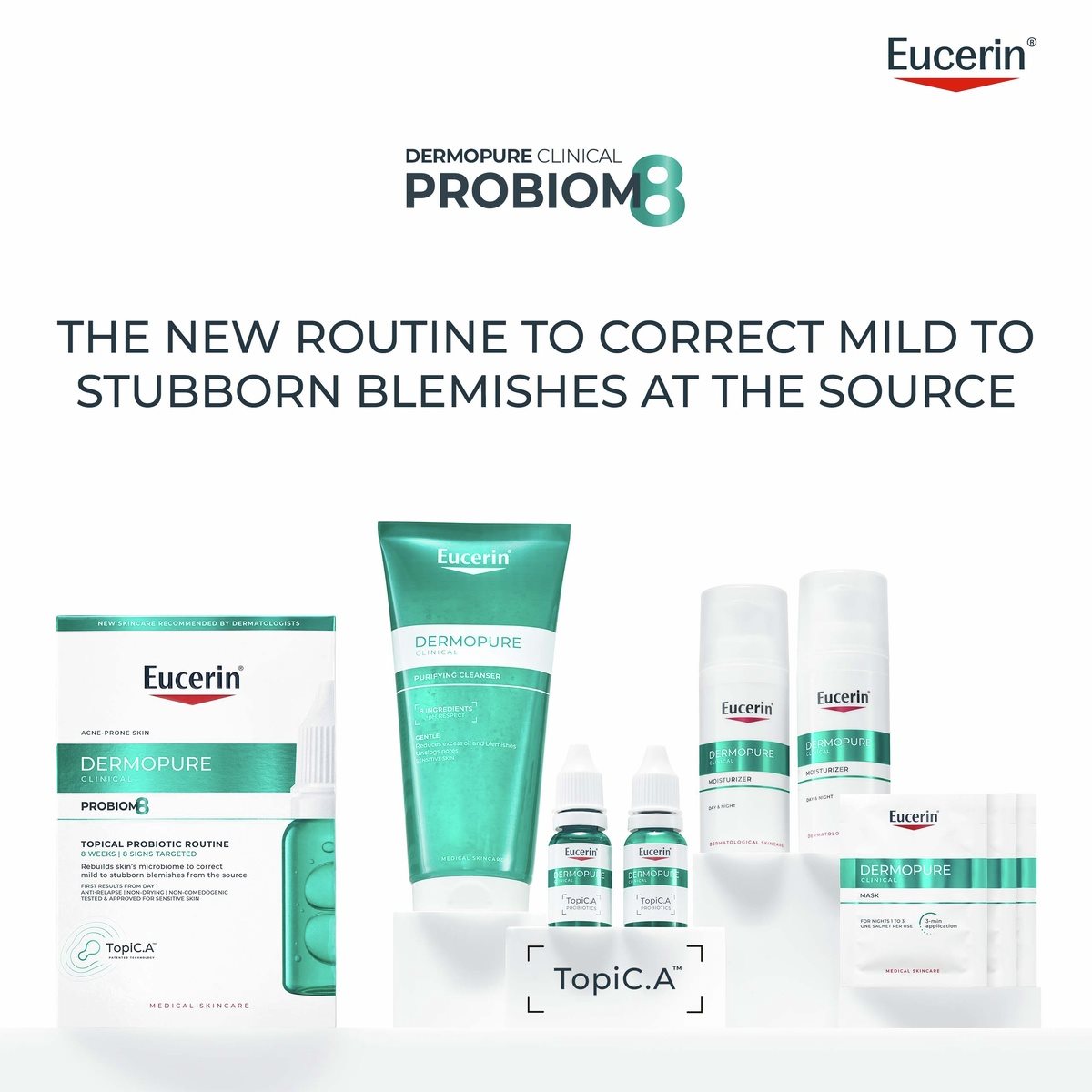 Eucerin DermoPure Clinical PROBIOM8 kit pele acneica
