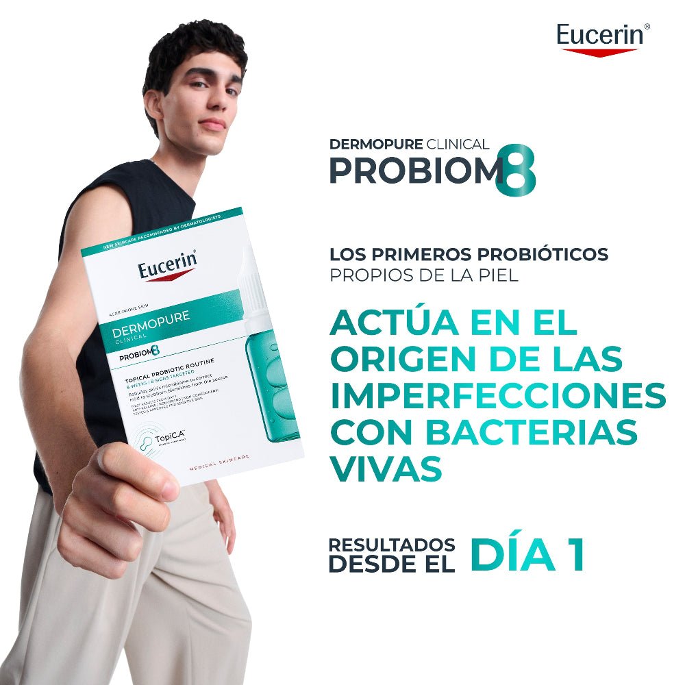 Eucerin DermoPure Clinical PROBIOM8 Kit bei Akne unter Behandlung
