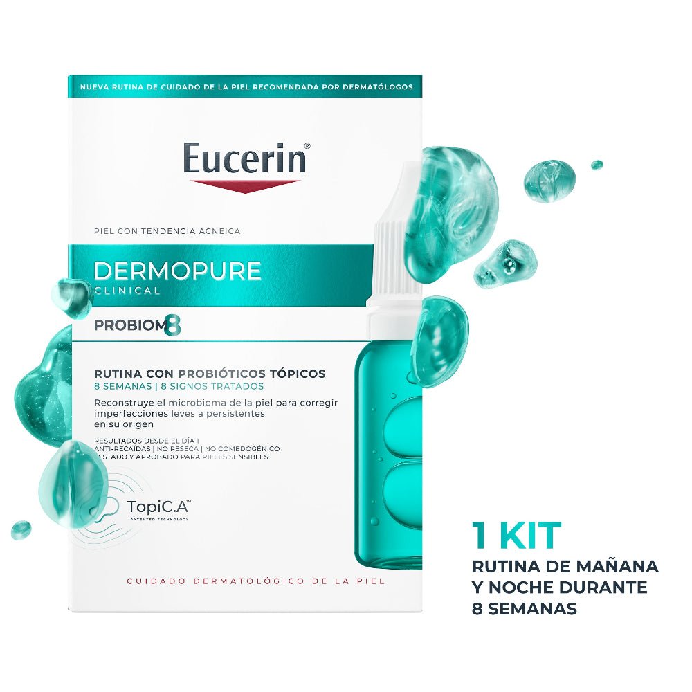 Eucerin DermoPure Clinical PROBIOM8 Kit bei Akne unter Behandlung