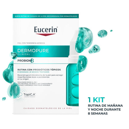 Eucerin DermoPure Clinical PROBIOM8 Kit bei Akne unter Behandlung