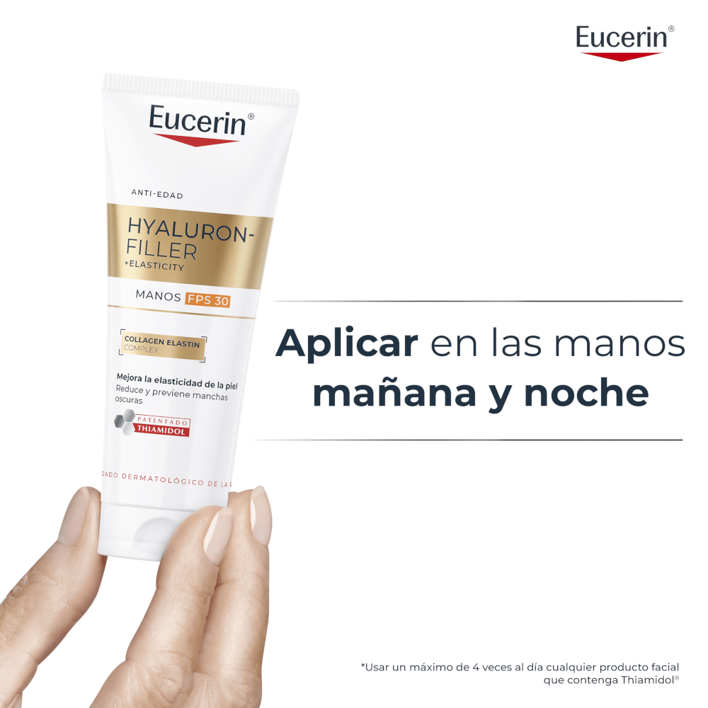 Eucerin Hyaluron-Filler + Elasticity crema mani antimacchie SPF30 75 ml