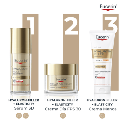Eucerin Hyaluron-Filler + Elasticity crema mani antimacchie SPF30 75 ml