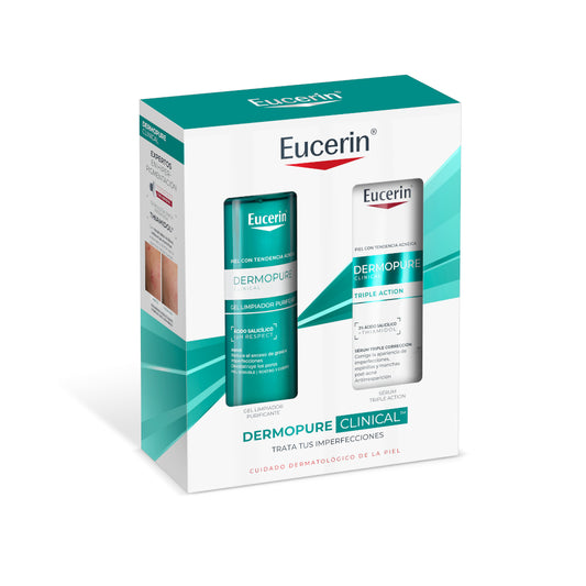 EUCERIN Pack Navidad DermoPure Clinical Sérum Triple Action 40ml + Gel Limpiador 200ml
