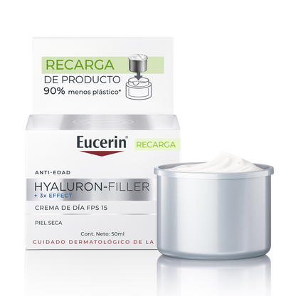 EUCERIN Hyaluron-Filler Día SPF15 Piel Seca Recarga Refill 50ml