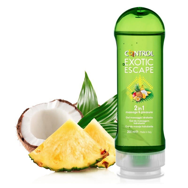 CONTROL Exotic Escape Gel de Masaje 2 en 1 (200ml)-2