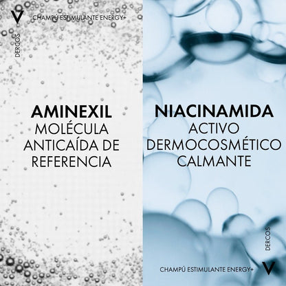 VICHY Dercos Champú Anticaída Estimulante Energizante 200ml-11