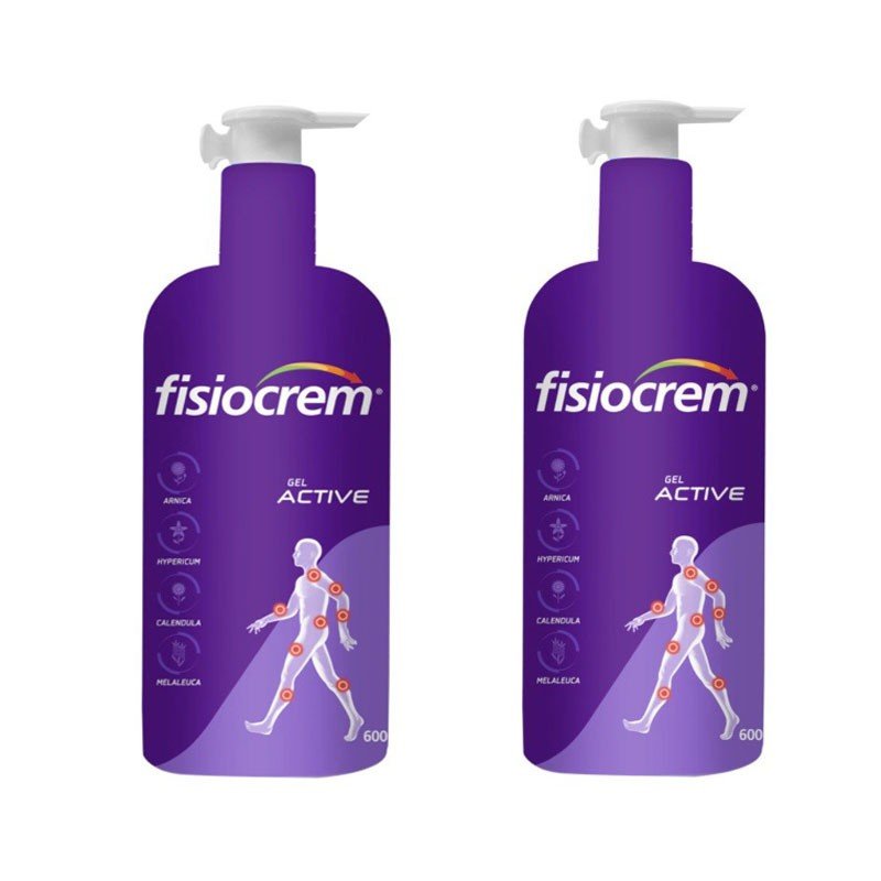 FISIOCREM Gel Active Duplo 2x600ml-1