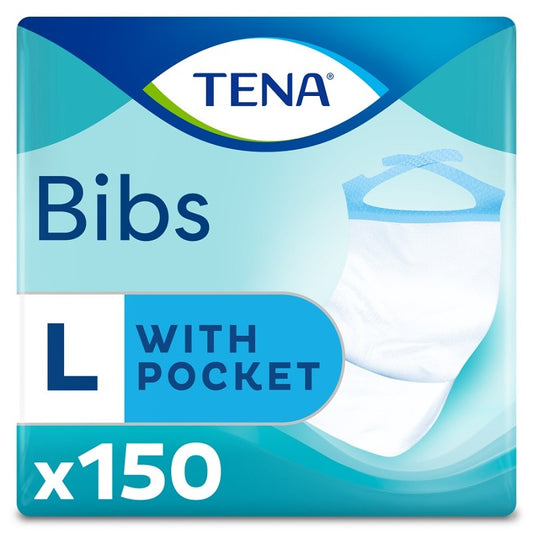 TENA Bibs Bavoir jetable adulte taille L 150 unités