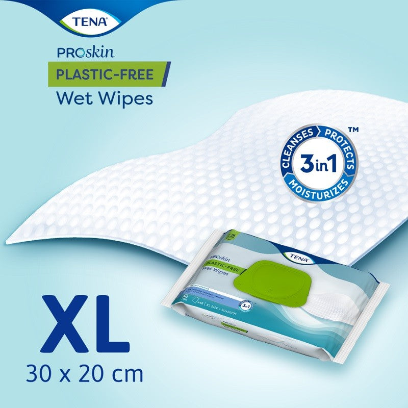 TENA ProSkin Toallita Húmeda Sin Plástico 48uds-2