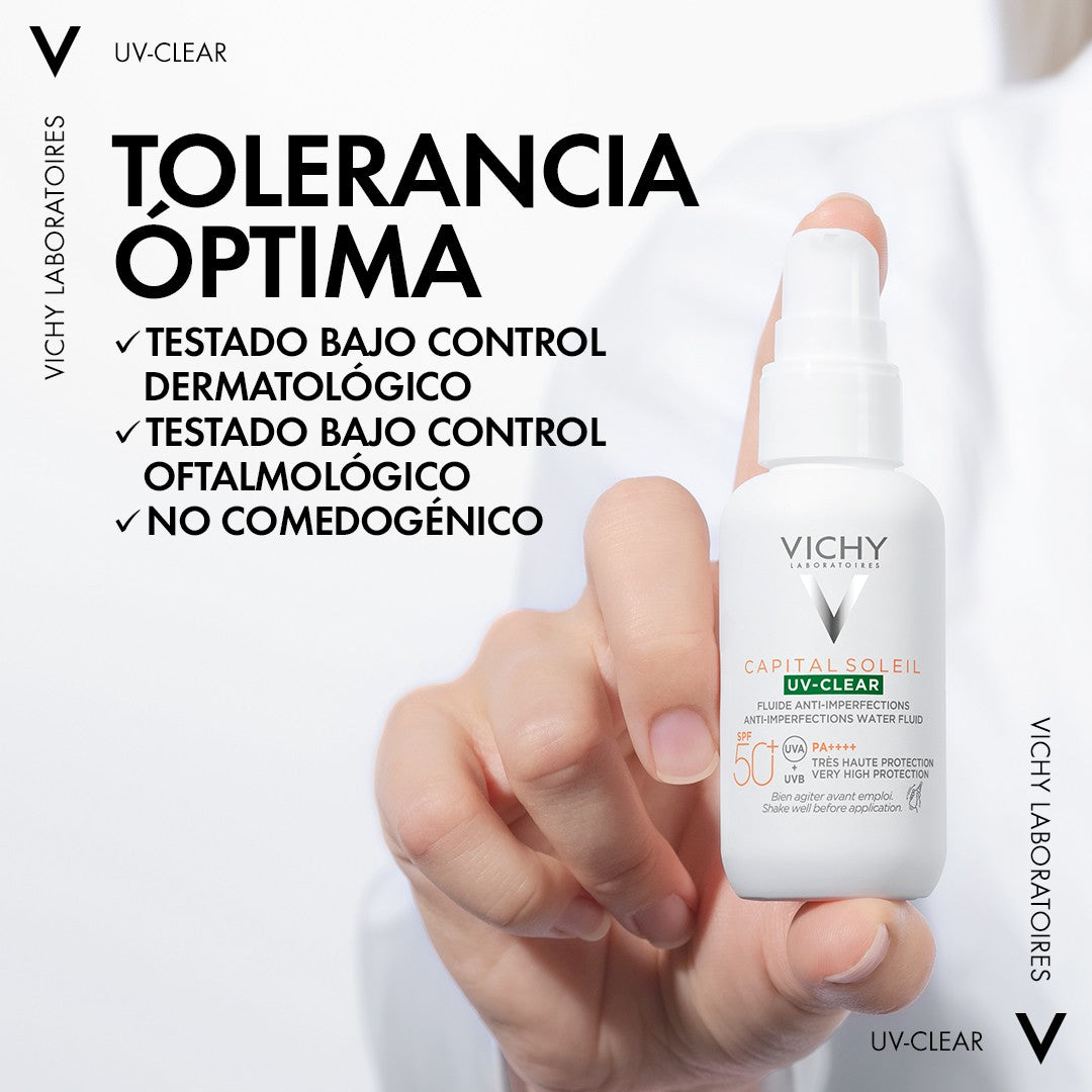 VICHY Capital Soleil UV Clear Fluido Anti-imperfecciones SPF50 (40ml)-5