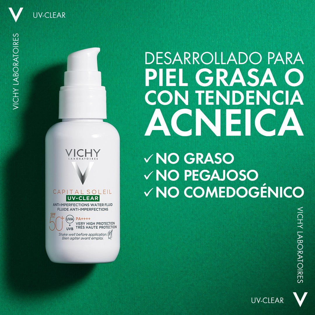 VICHY Capital Soleil UV Clear Fluido Anti-imperfecciones SPF50 (40ml)-4