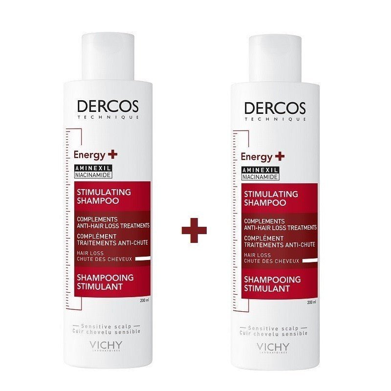 VICHY Dercos Champú Anticaída Estimulante Energizante DUPLO 2x200ml-1