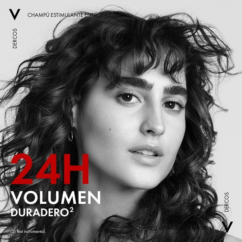 VICHY Dercos Champú Anticaída Estimulante Energizante DUPLO 2x200ml-6