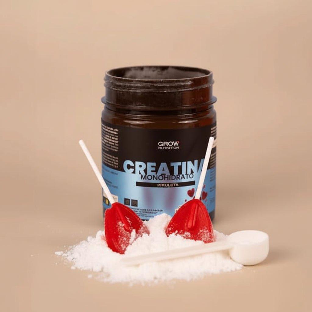 Grow Nutrition Creatina Mono-hidratada Creapure Chupa-Chupa – 250 g