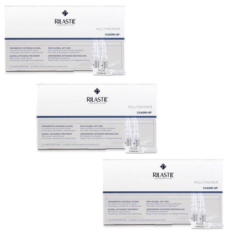 RILASTIL Cuadri GF Multirepair Pack 3x30 Ampollas-1