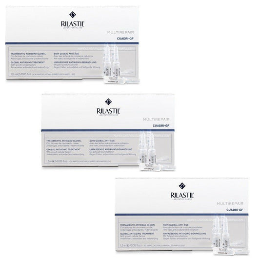 RILASTIL Cuadri GF Multirepair Pack 3x30 Ampollas-1