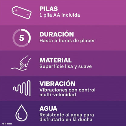 DUREX Intense Orgasmic Pure Fantasy Vibrador Multi-velocidad-3