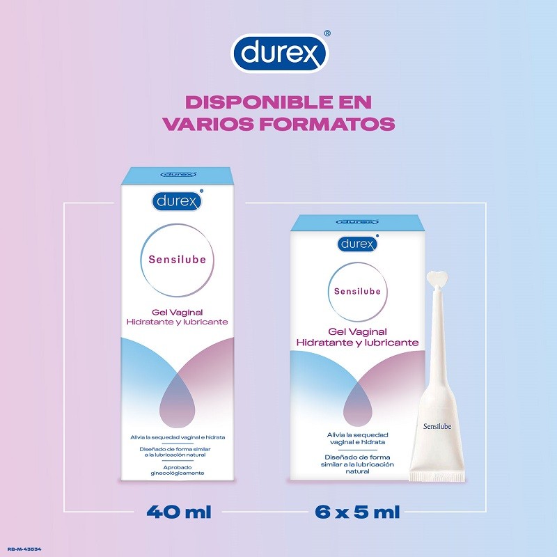 DUREX SENSILUBE Gel Vaginal Hidratante y Lubricante 40ml-7