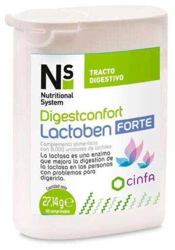Nutritional System Digestconfort Lactoben Forte Cápsulas 60 ud-2