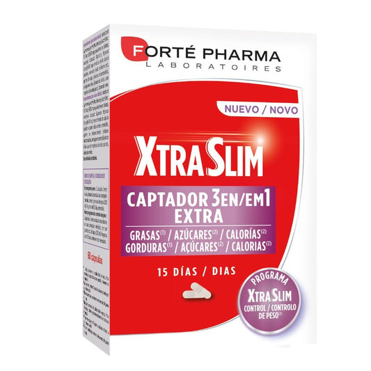 Forté Pharma Xtra Slim Captador 3 en 1 60 cápsulas-1