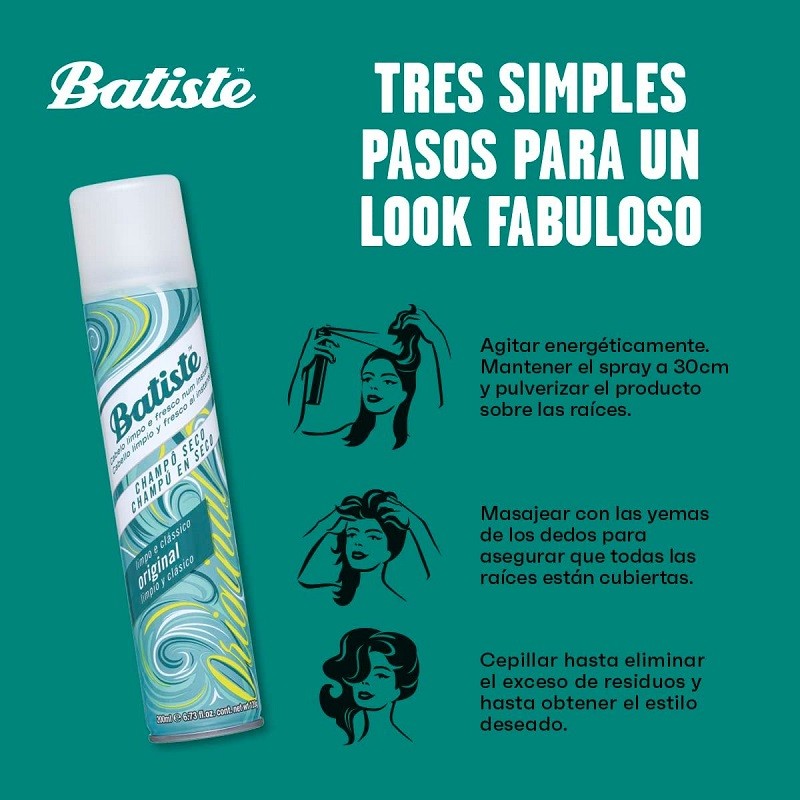 Batiste Champú en Seco Original 200 ml-2