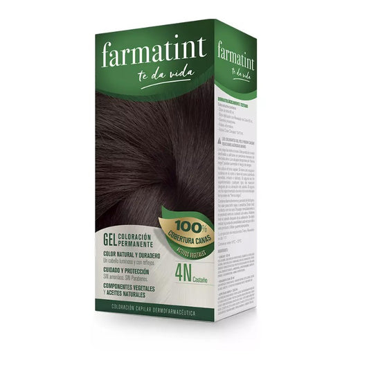 Farmatint Gel Coloración Permanente 4N Castaño-1