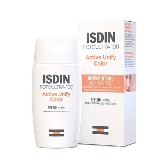 ISDIN Fotoultra 100 Active Unify Dépigmentant Couleur (SPF50+) 50 ml