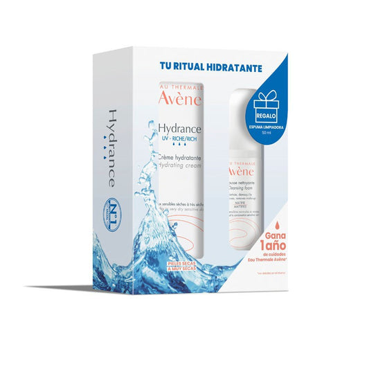 AVENE Hydrance Crema Hidratante Rica 40ml + Espuma Limpiadora Matificante 50ml-1