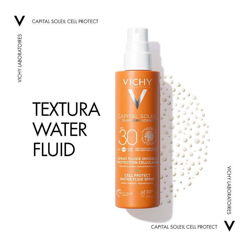 VICHY Capital Soleil Water Fluid Spray SPF 30+ 200 ml-6