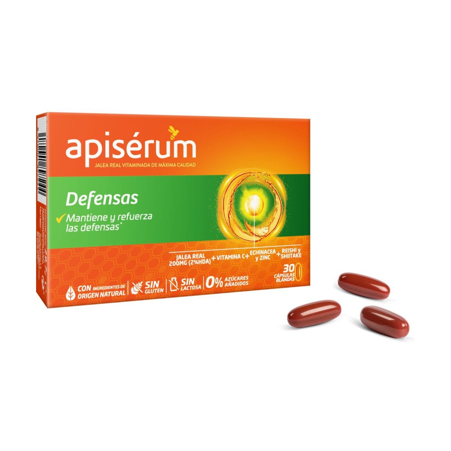 Apisérum Defensas 30 cápsulas-2