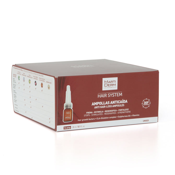 MARTIDERM Ampollas Anticaída 28 Unidades + Champú de REGALO-1
