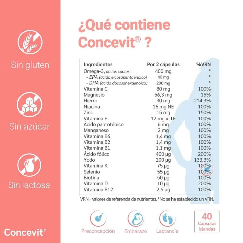 Concevit Preconcepción 40 cápsulas-5