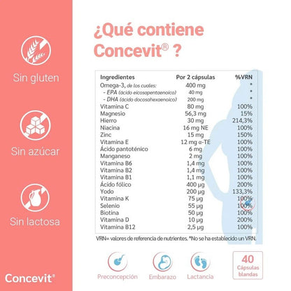 Concevit Preconcepción 40 cápsulas-5