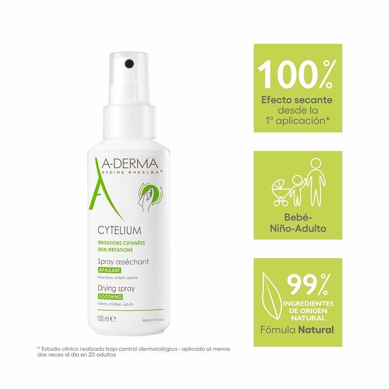 A-DERMA Cytelium Spray Secante 100ml-3