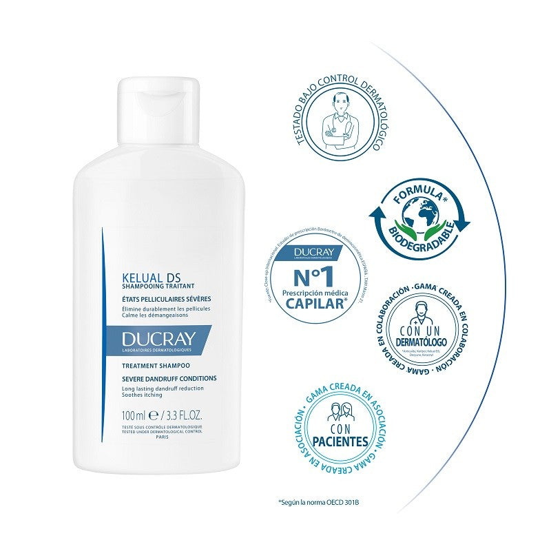 DUCRAY Kelual DS Champú Anticaspa 100ml-4