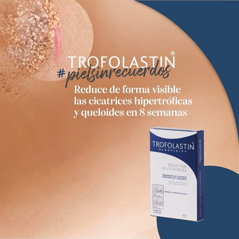 TROFOLASTIN Reductor de Cicatrices Mamario 3x2 parches