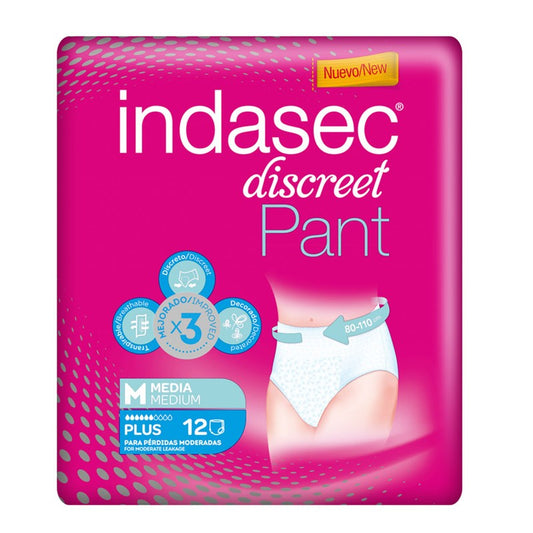 INDASEC Discreet Pant PlusTalla M 12 uds-1