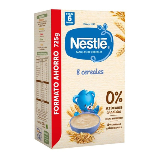 Porridge NESTLÉ 8 Céréales +6 mois 0% Sucres Ajoutés 725g