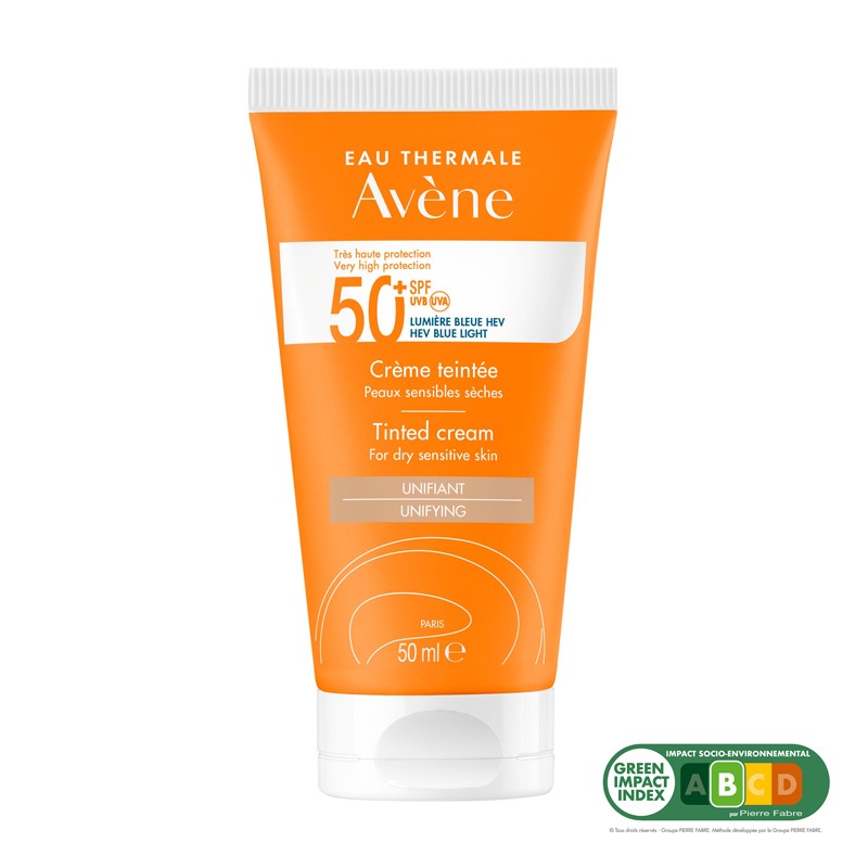 Avène Solar Crema con Color Piel Sensible Seca SPF50+ (50ml)-1