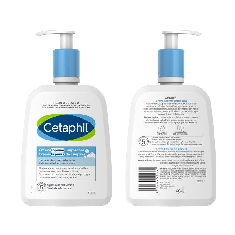 CETAPHIL Crema-Espuma Limpiadora Hidratante 473 ml-1