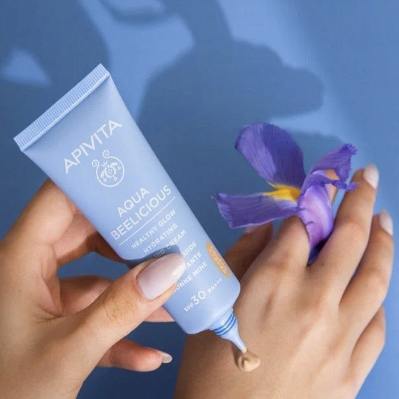 APIVITA Aqua Beelicious Crema Fluida Iluminadora Hidratante SPF30 con Color 30ml-3