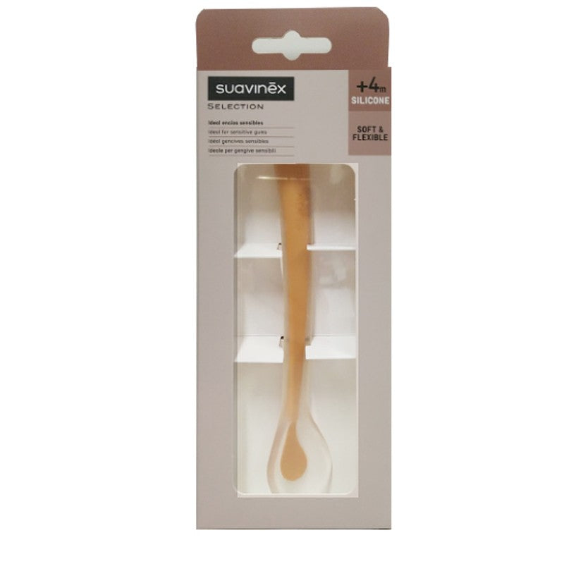 SUAVINEX Cuchara de Silicona para Bebé Naranja-1