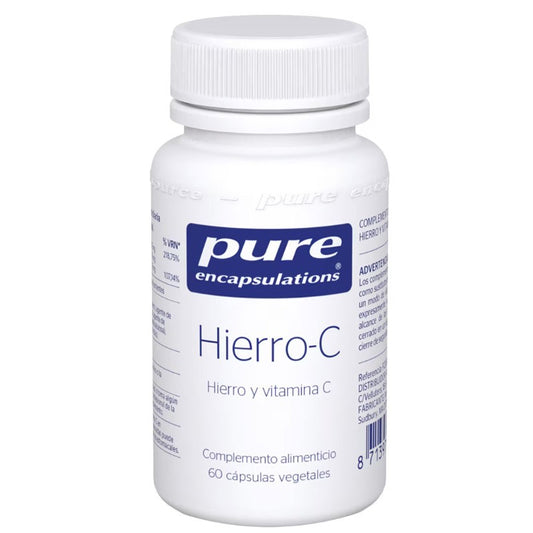 Pure Encapsulations Hierro C 60 cápsulas-1