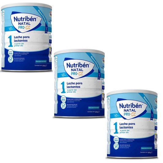 NUTRIBÉN Natal 1 - Pro Alfa Pack 3x800G-1