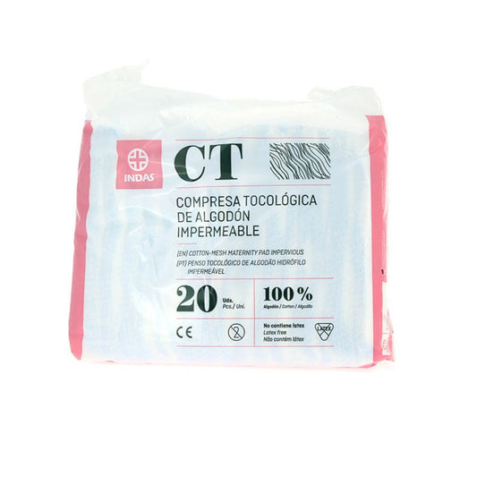 Maternity Compresa Tocológica de Algodón 20 uds-1