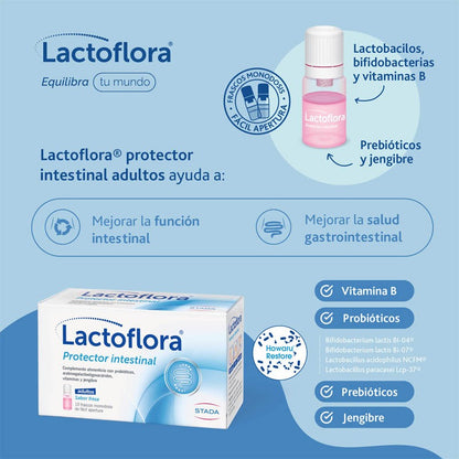 LACTOFLORA Protector Intestinal Adultos 10 frascos-4