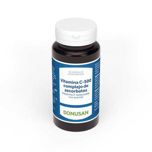 Bonusan Vitamina C 500 Complejo De Ascorbatos 90 Cápsulas-1