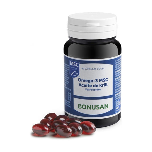 Bonusan Omega-3 Msc Aceite De Krill 60 Cápsulas De Gelatina-1