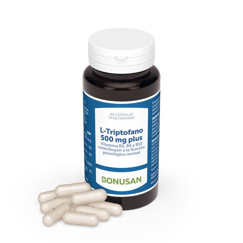 Bonusan L-Triptofano 500Mg Plus 60 Cápsulas-2