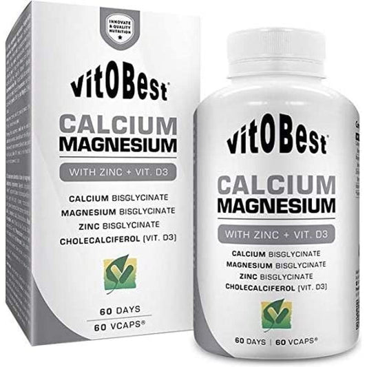 Vit.O.Best Calcio Magnesio Vit D3 60 Cápsulas-1